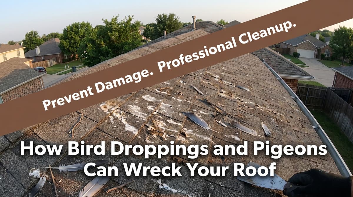 How Bird Droppings and Pigeons Can Wreck Your Roof image